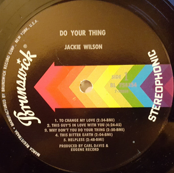 Jackie Wilson : Do Your Thing (LP, Album)