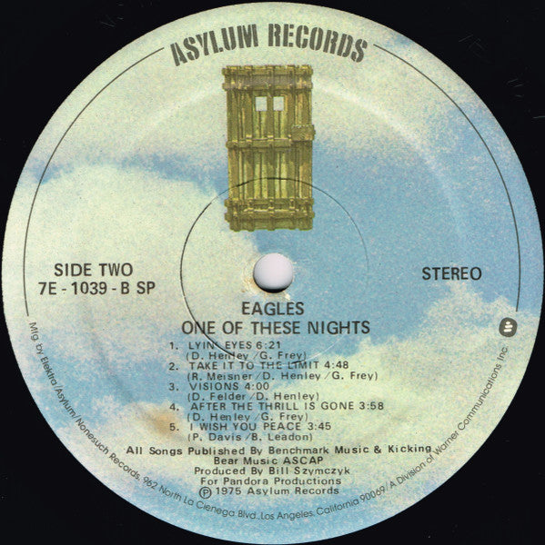 Eagles : One Of These Nights (LP, Album, SP )
