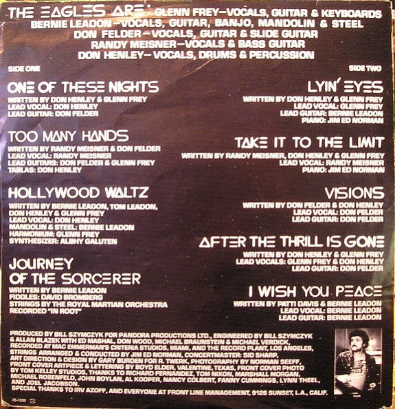 Eagles : One Of These Nights (LP, Album, SP )