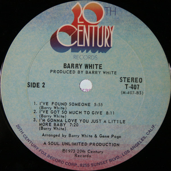 Barry White : I've Got So Much To Give (LP, Album, Ter)