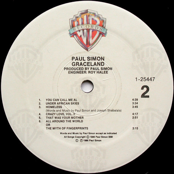 Paul Simon : Graceland (LP, Album, Spe)