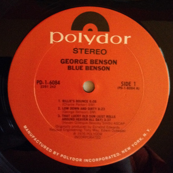 George Benson : Blue Benson (LP, Comp, Club, RE, CRC)