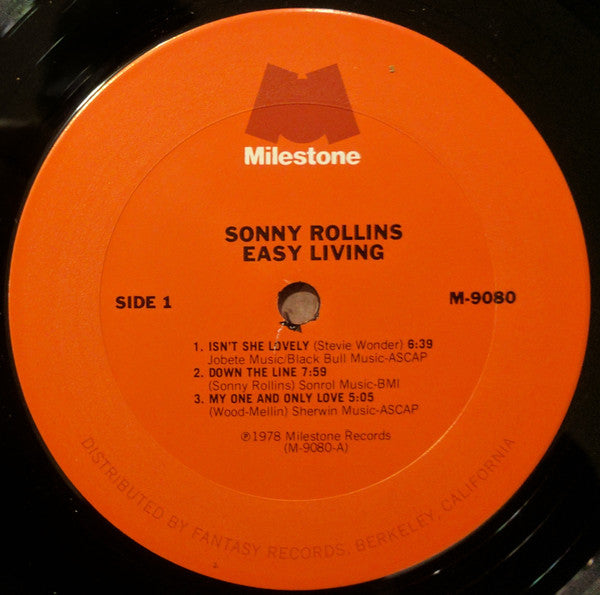 Sonny Rollins : Easy Living (LP, Album)