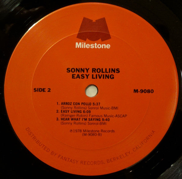 Sonny Rollins : Easy Living (LP, Album)