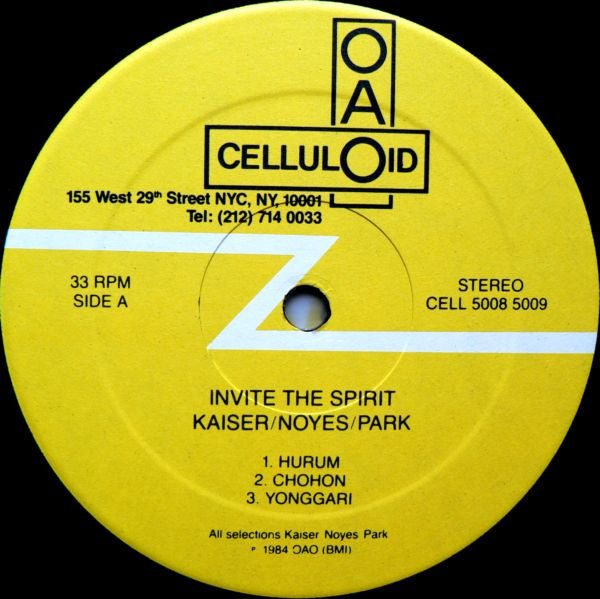 Henry Kaiser / Charles K. Noyes / Sang Won Park : Invite The Spirit (2xLP, Album)