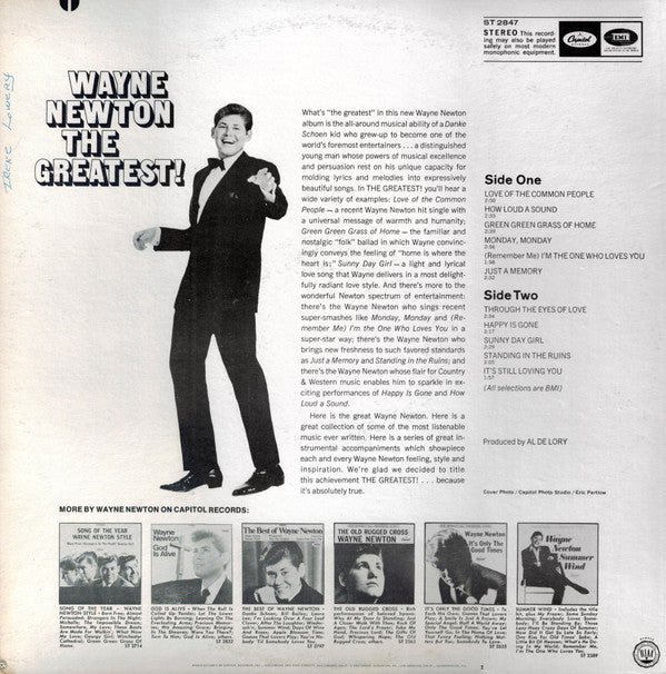 Wayne Newton : The Greatest! (LP, Album, Pit)