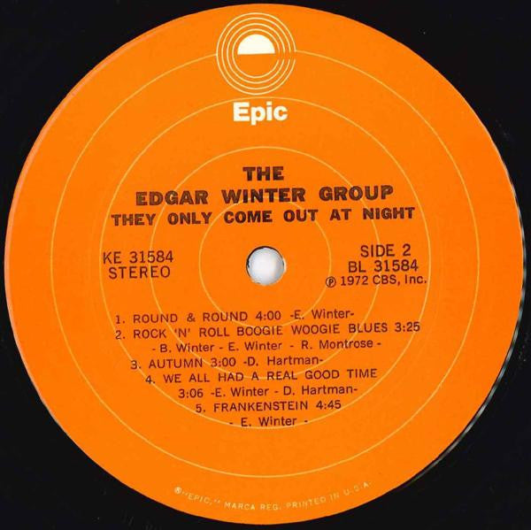 The Edgar Winter Group : They Only Come Out At Night (LP, Album, RP, Gat)