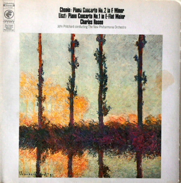 Chopin* / Liszt*, Charles Rosen, John Pritchard Conducting The New Philharmonia Orchestra* : Piano Concerto No.2 In F Minor / Piano Concerto No.1 In E-flat Major (LP)