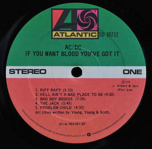 AC/DC : If You Want Blood You've Got It (LP, Album, SP )