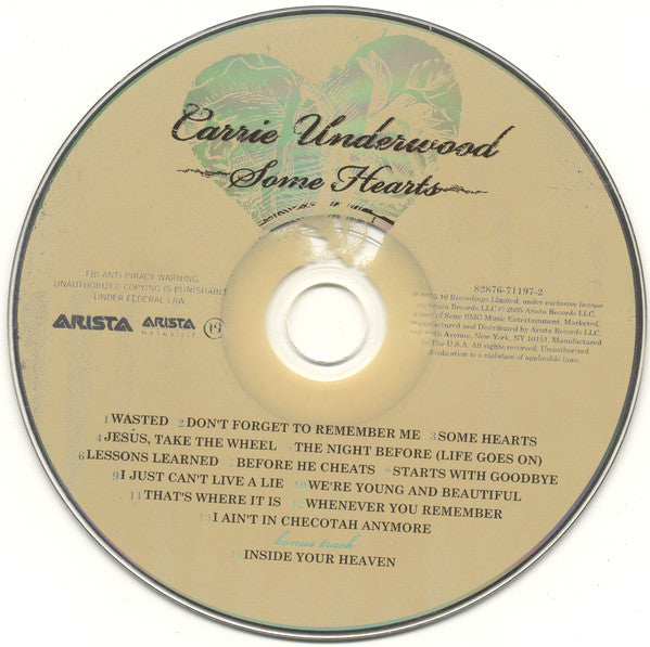 Carrie Underwood : Some Hearts (CD, Album, Club)