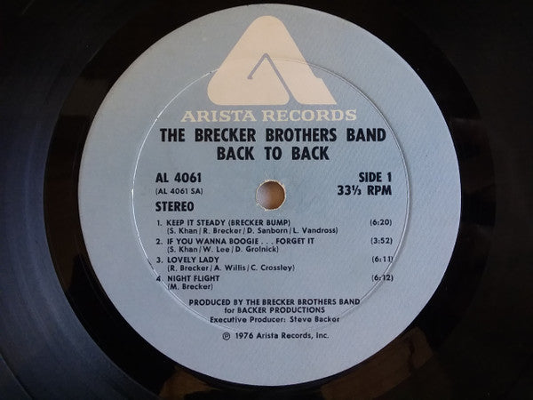 The Brecker Brothers Band* : Back To Back (LP, Album)