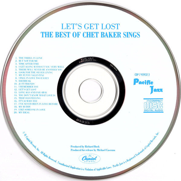 Chet Baker : The Best Of Chet Baker Sings (CD, Comp, Mono, RE, EMI)