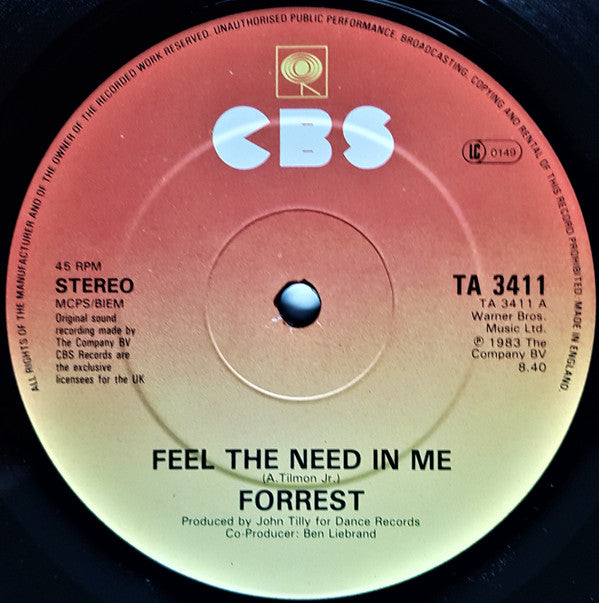 Forrest : Feel The Need In Me (12", Single, Spe)
