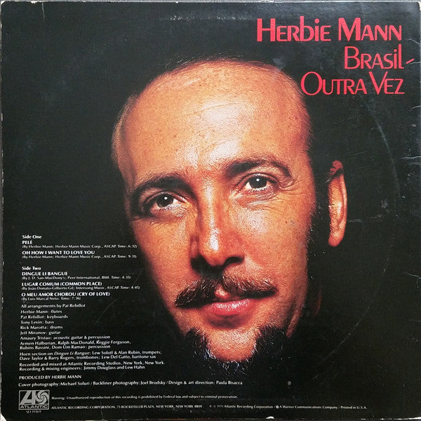 Herbie Mann : Brazil - Once Again (LP, Album, MO )