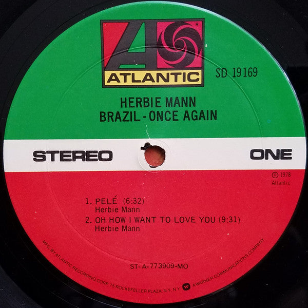 Herbie Mann : Brazil - Once Again (LP, Album, MO )