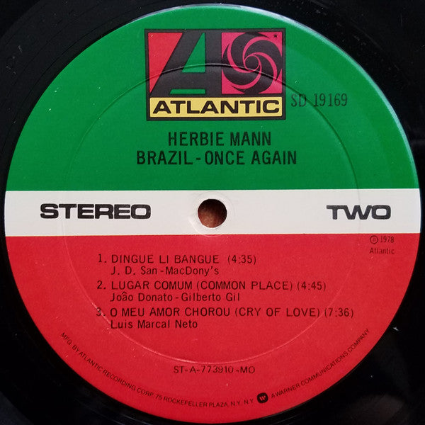 Herbie Mann : Brazil - Once Again (LP, Album, MO )