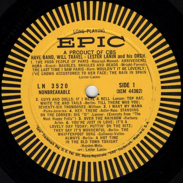 Lester Lanin And His Orchestra : Have Band, Will Travel (LP)