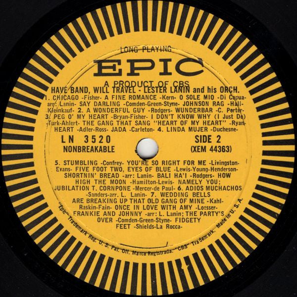 Lester Lanin And His Orchestra : Have Band, Will Travel (LP)
