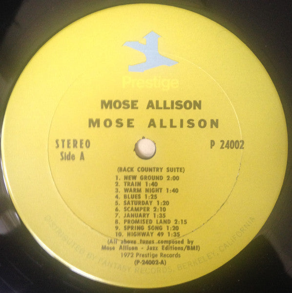 Mose Allison : Mose Allison (2xLP, Comp, Pit)