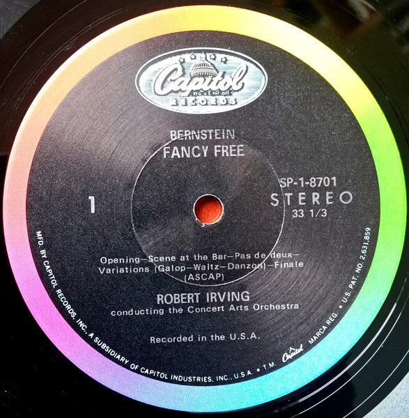 The Concert Arts Orchestra, Robert Irving (2) : Great American Ballets, Vol. I (LP, Album)