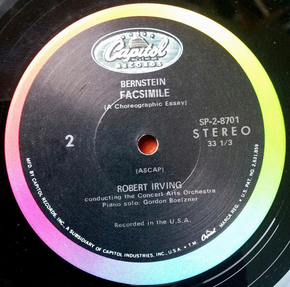 The Concert Arts Orchestra, Robert Irving (2) : Great American Ballets, Vol. I (LP, Album)