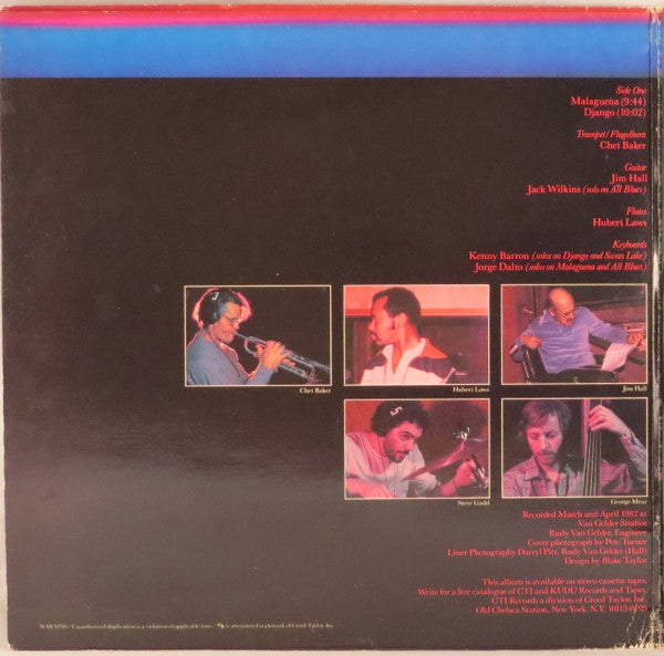 Chet Baker, Jim Hall, Hubert Laws : Studio Trieste (LP, Album, Gat)