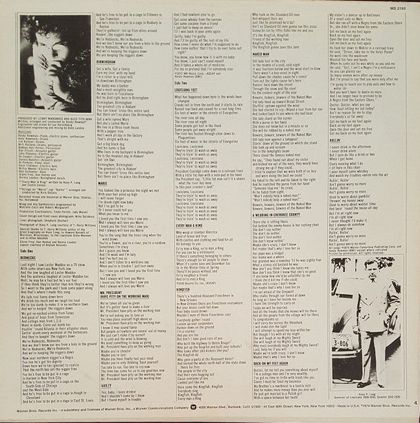 Randy Newman : Good Old Boys (LP, Album, RP, Ter)