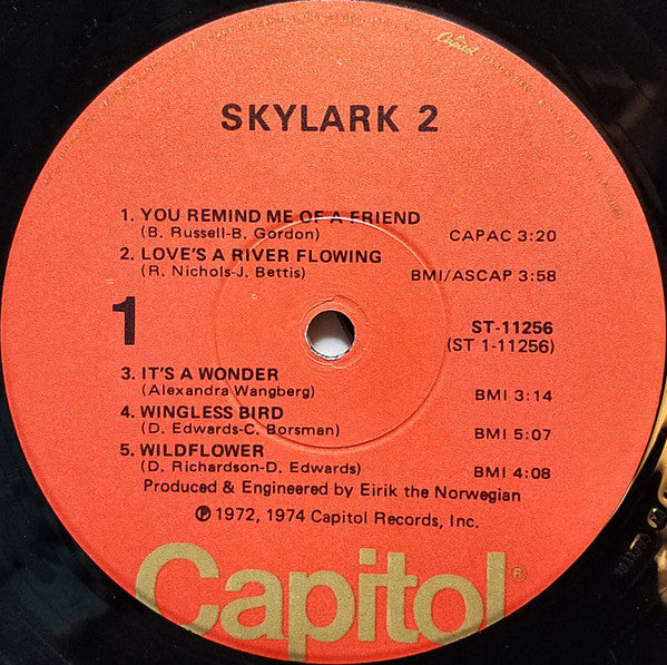 Skylark (3) : Skylark 2 (LP, Album, Win)