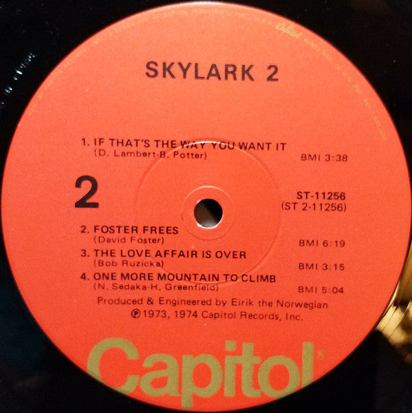 Skylark (3) : Skylark 2 (LP, Album, Win)