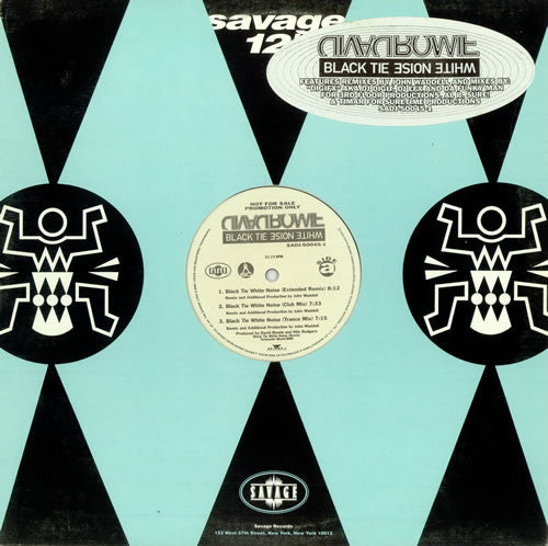 David Bowie : Black Tie White Noise (12", Promo)