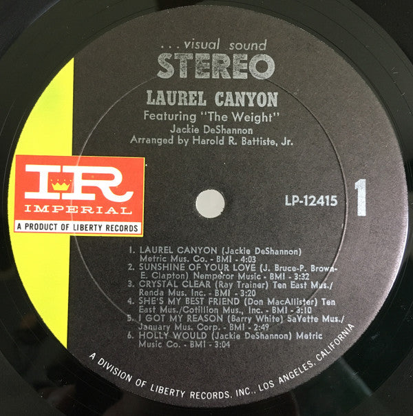 Jackie DeShannon : Laurel Canyon (LP, Album, Gat)