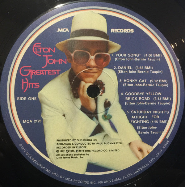 Elton John : Greatest Hits (LP, Comp, Glo)