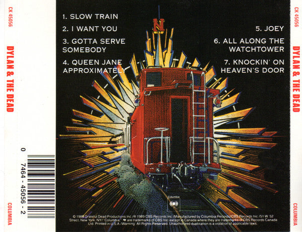 Dylan* & The Dead* : Dylan & The Dead (CD, Album)