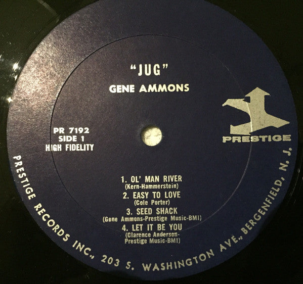 Gene Ammons : "Jug" (LP, Album, Mono)