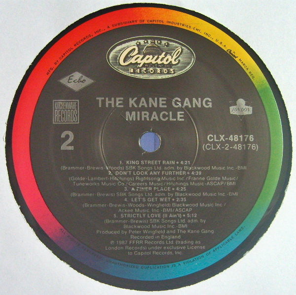 The Kane Gang : Miracle (LP, Album)