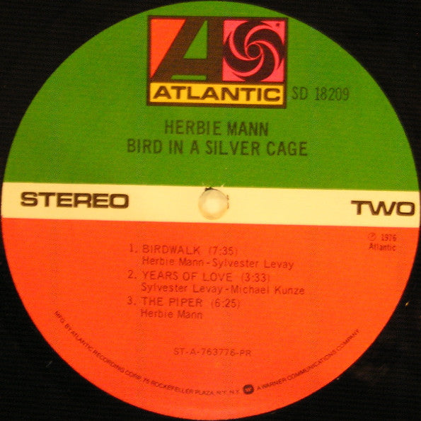 Herbie Mann : Bird In A Silver Cage (LP, Album, PR)