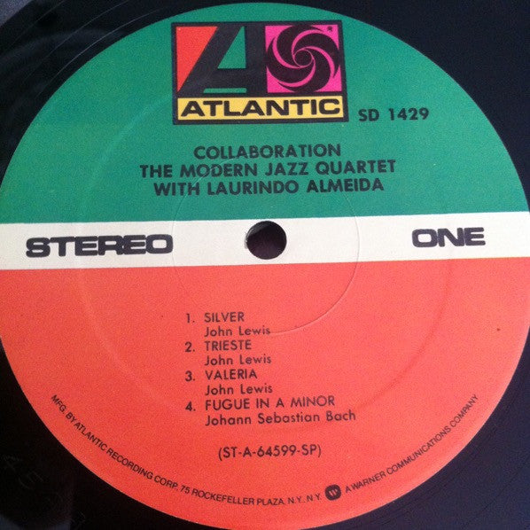 The Modern Jazz Quartet With Laurindo Almeida : Collaboration (LP, Album, RE, Spe)