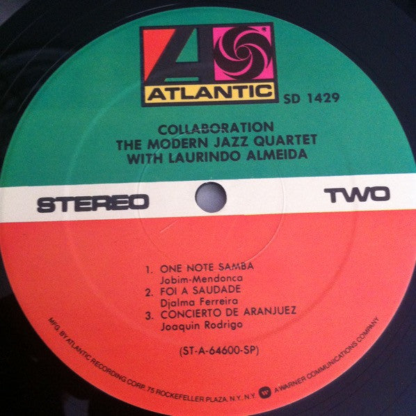 The Modern Jazz Quartet With Laurindo Almeida : Collaboration (LP, Album, RE, Spe)