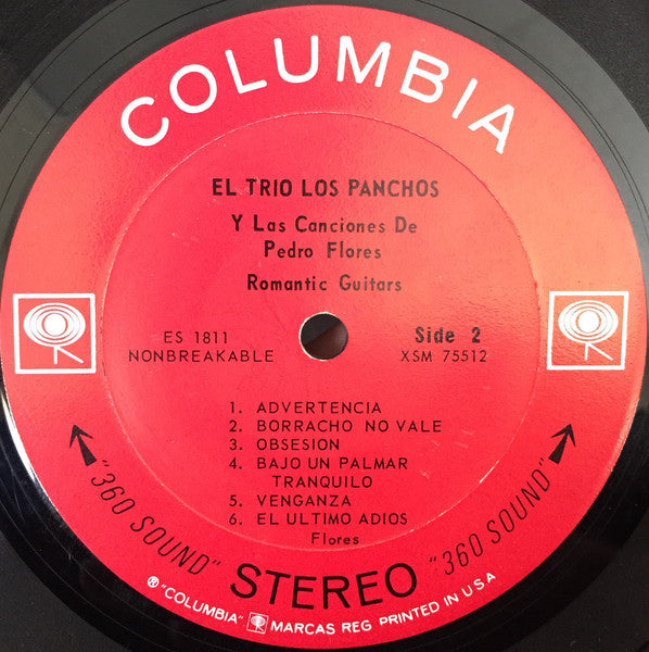 El Trio Los Panchos* : Romantic Guitars - El Trío Los Panchos Y Las Canciones De Pedro Flores (LP, Album)