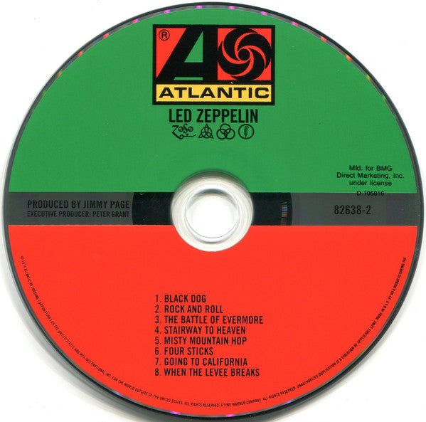 Led Zeppelin : Untitled (CD, Album, Club, RE, RM, RP)