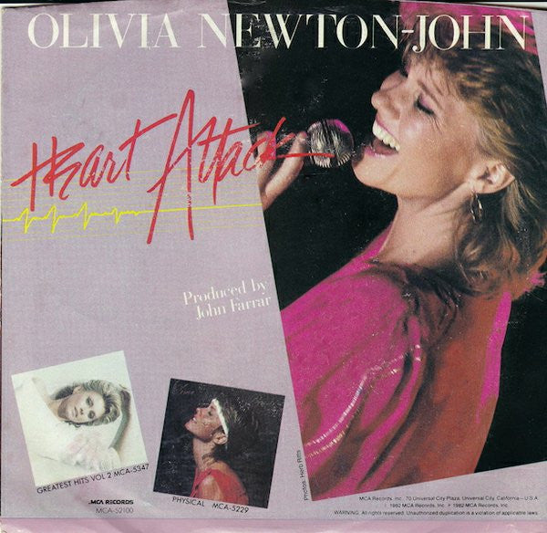 Olivia Newton-John : Heart Attack (7", Single, Glo)
