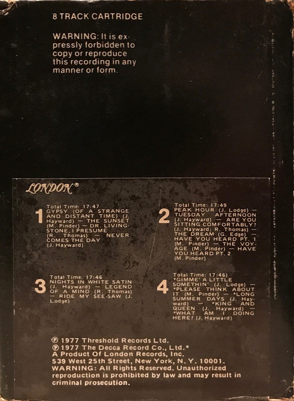 The Moody Blues : Caught Live +5 (8-Trk, Album)