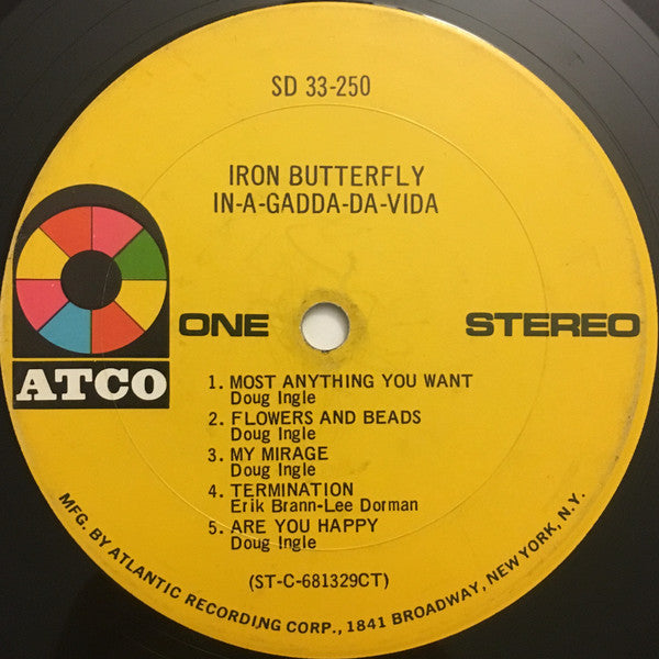 Iron Butterfly : In-A-Gadda-Da-Vida (LP, Album, M/Print, RP, Ter)