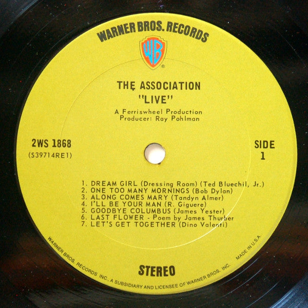 The Association (2) : "Live" (2xLP, Album, Ter)