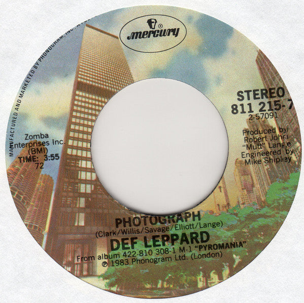 Def Leppard : Photograph (7", Single, Cit)