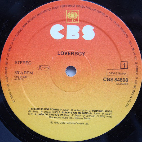 Loverboy : Loverboy (LP, Album)