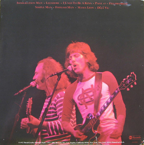 Crosby-Nash* : Live (LP, Album, Ter)