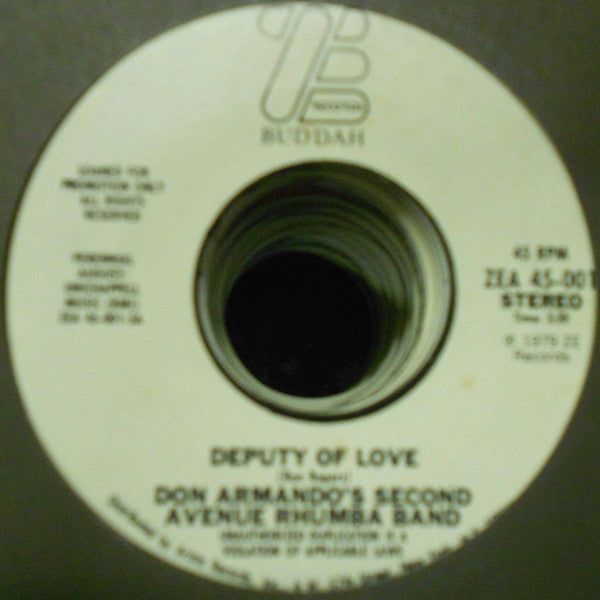 Don Armando's Second Avenue Rhumba Band : Deputy Of Love (7", Single, Promo, Ter)