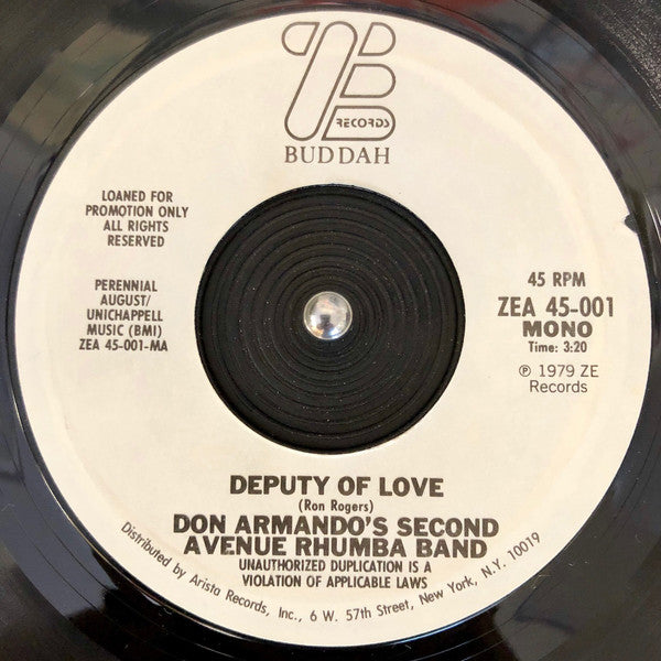 Don Armando's Second Avenue Rhumba Band : Deputy Of Love (7", Single, Promo, Ter)