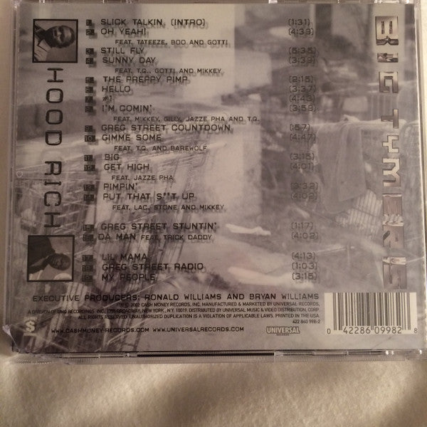 Big Tymers : Hood Rich (CD, Album, Cle)